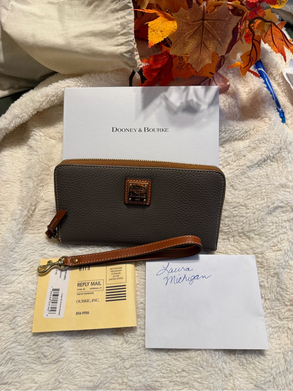 Dooney & Bourke Zip-Around Wristlet Wallet